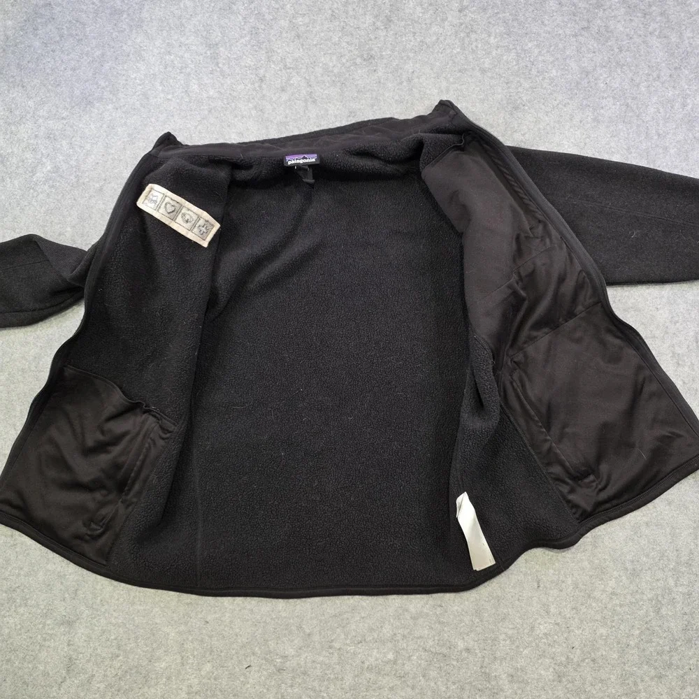 Patagonia Better Sweater Jacket Mens Large Black Full Zip Fleece Veterinarian